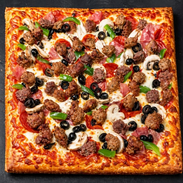 Combo Square Pie Pizza.