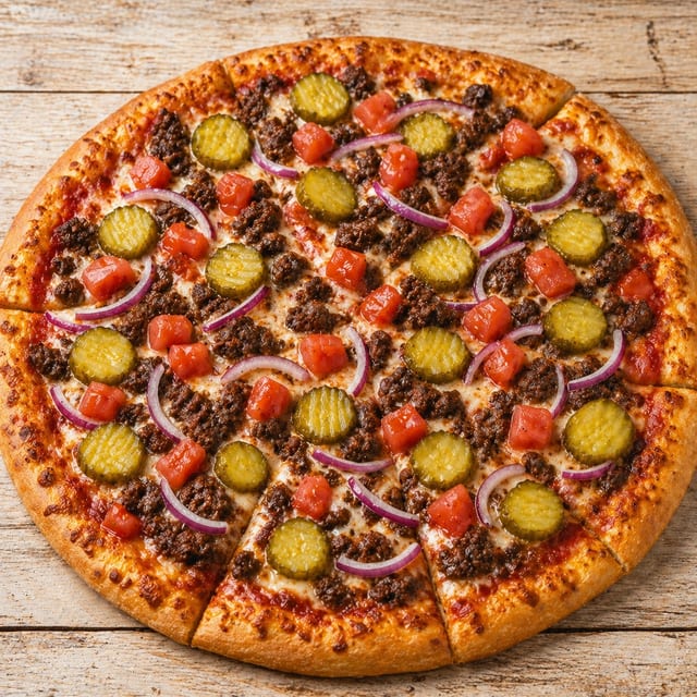 Large The Original Burger Pizza.