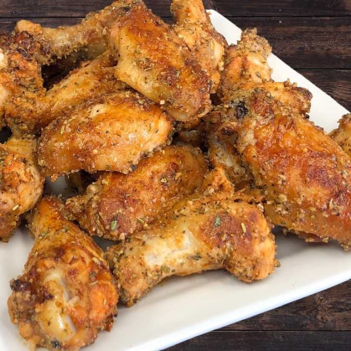 Garlic Parmesan Wings.